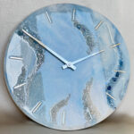 Large Ocean Inspired Resin Clock
